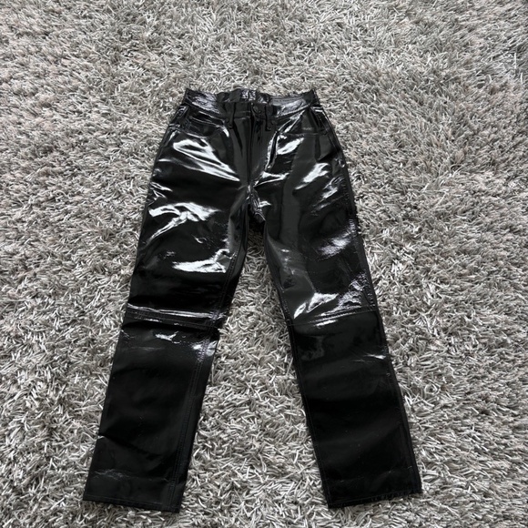 rag & bone Black Patent Leather Pants - Picture 4 of 12